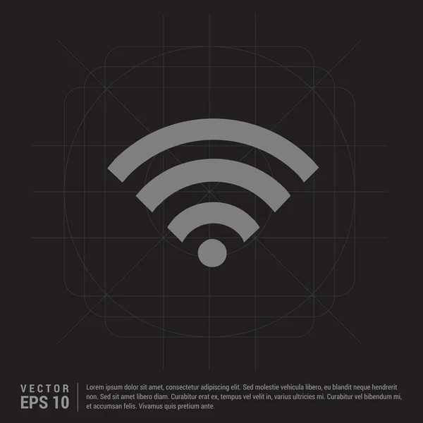 Ícone de sinal wifi — Vetor de Stock