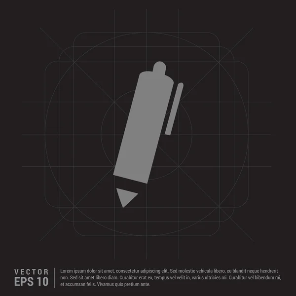Kugelschreiber-Symbol — Stockvektor