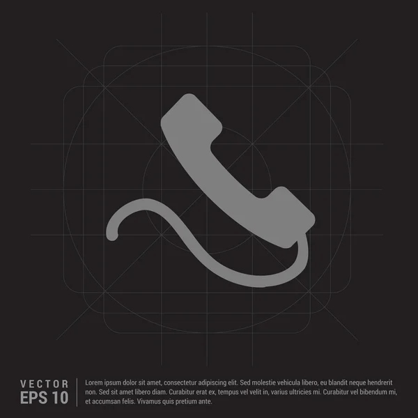 Icono del pictograma del teléfono — Vector de stock