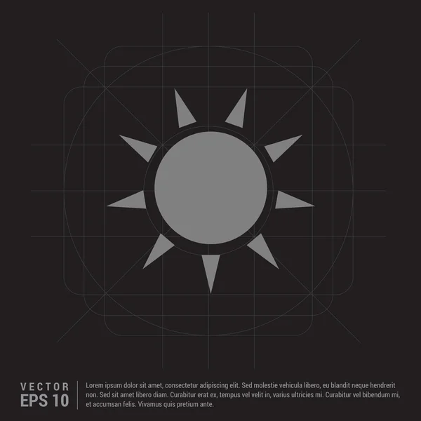 Tiempo sol icono logo — Archivo Imágenes Vectoriales