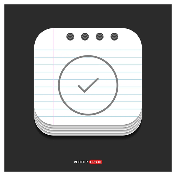 Marca de verificación icono — Archivo Imágenes Vectoriales