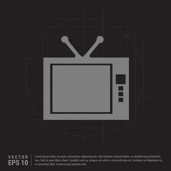 Overzicht Tv pictogram. — Stockvector