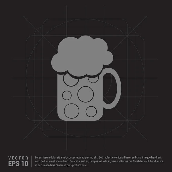 Tasse de bière icône — Image vectorielle