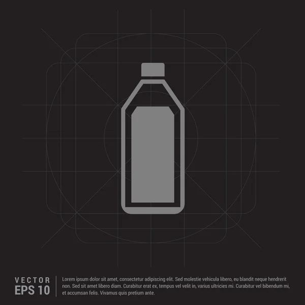 Icono de botella de plástico — Vector de stock