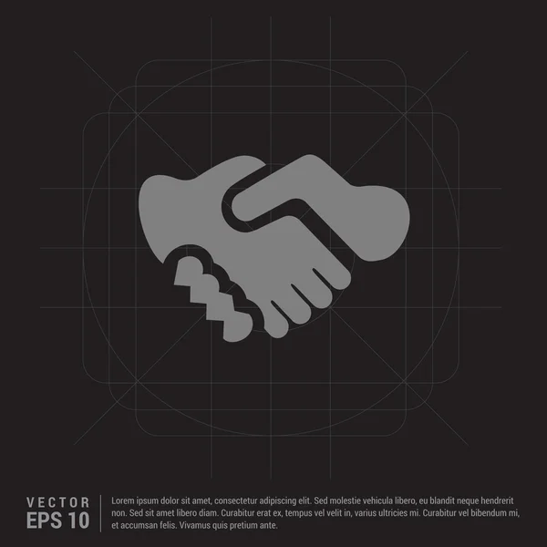 Ikona uścisku dłoni biznesu — Wektor stockowy