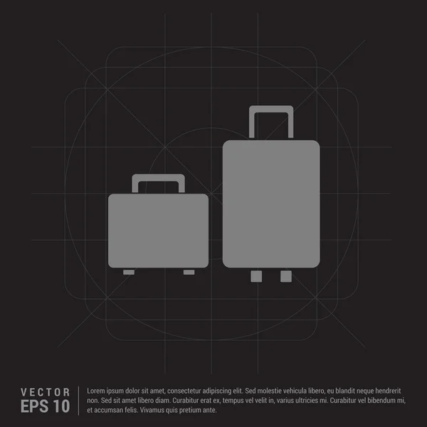 Icône sacs de voyage — Image vectorielle