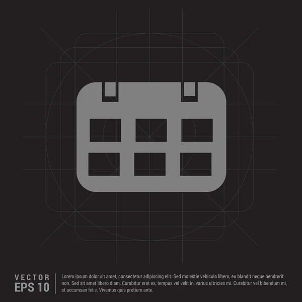 Calendario icono web — Vector de stock