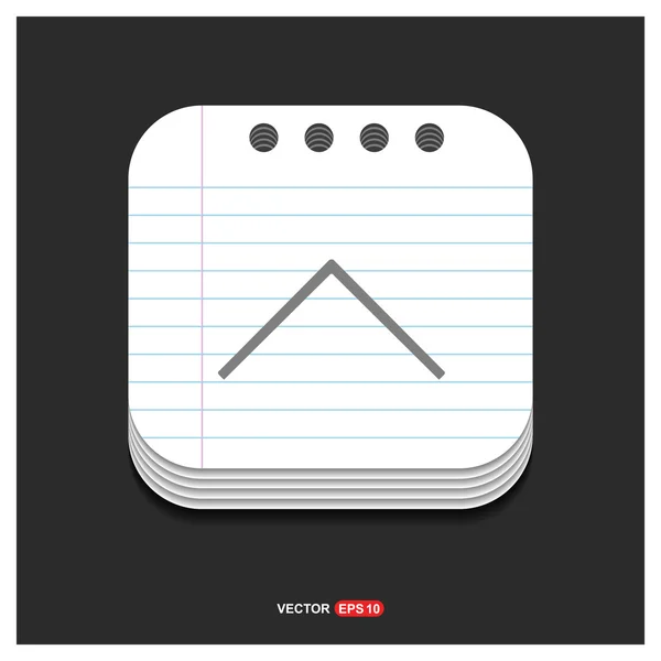 Subir flecha Icono — Vector de stock