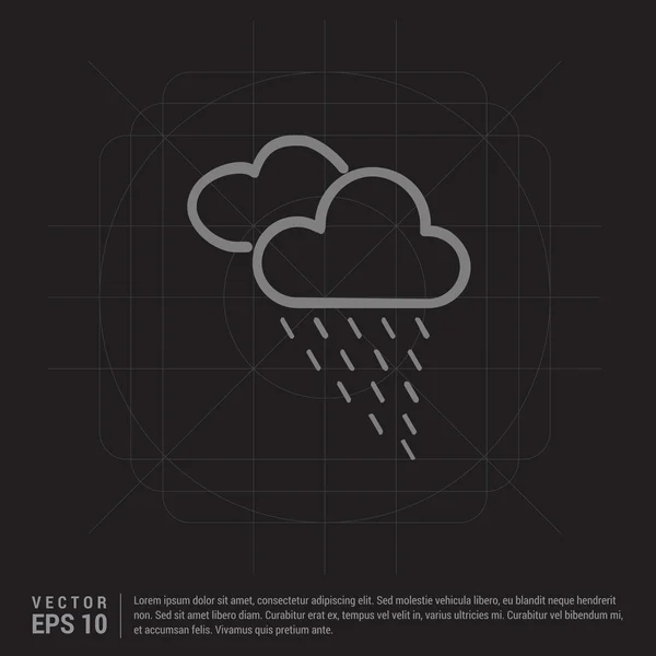 Clima icono web — Vector de stock