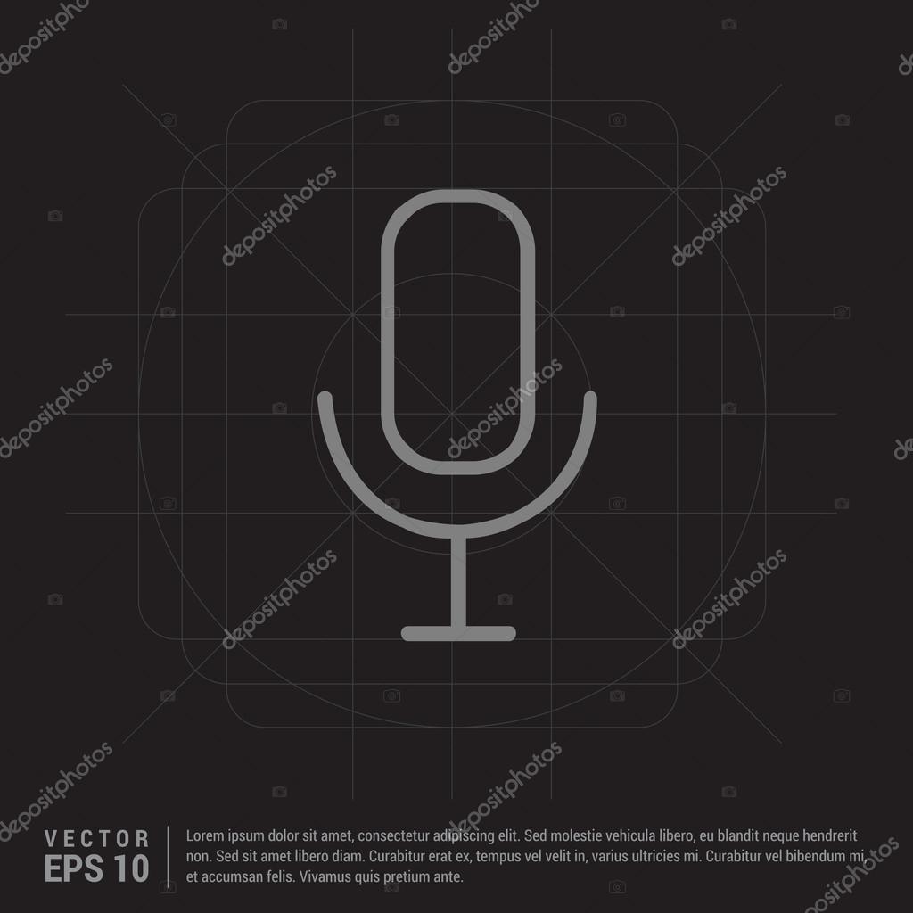 Pictogram microphone icon vector illustration