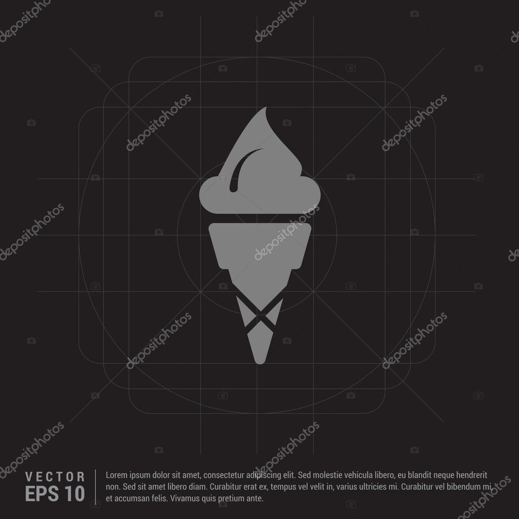 Ice cream icon. vector illustration