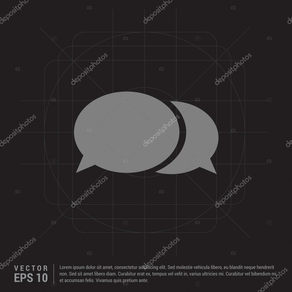 Speech Bubble Icon. Chat pictograph icon, Vector illustration
