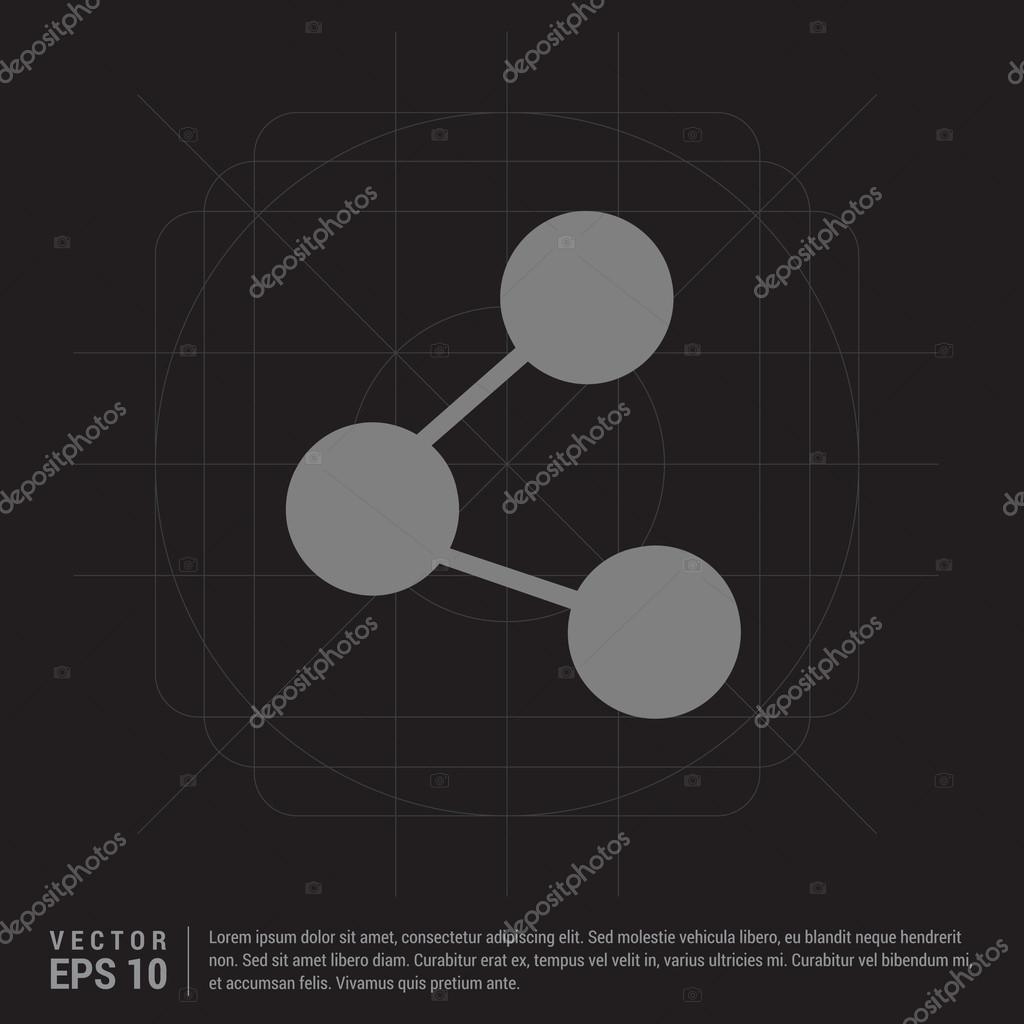 Web molecule icon ,vector illustration