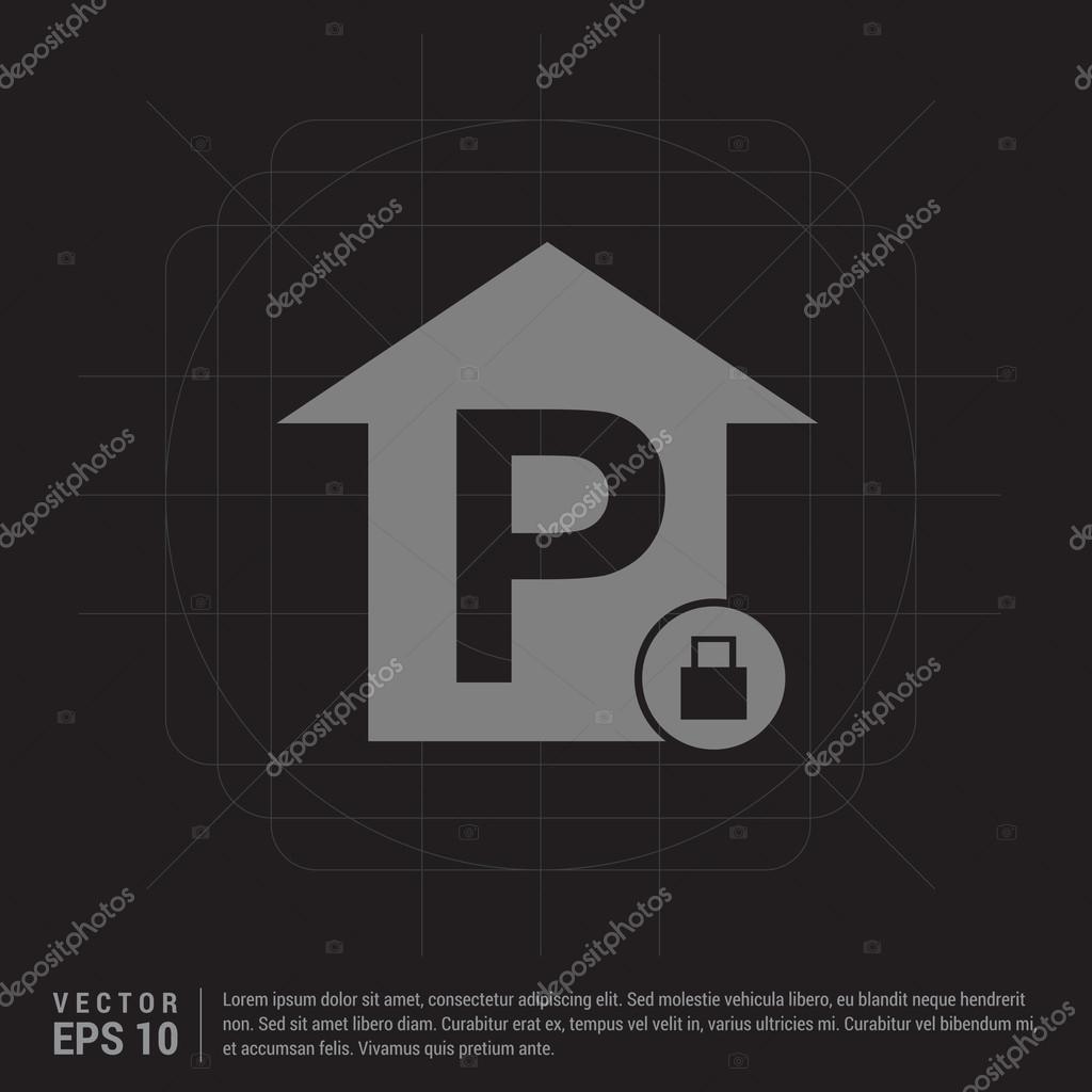 Reserved parking place icon. vector illustration