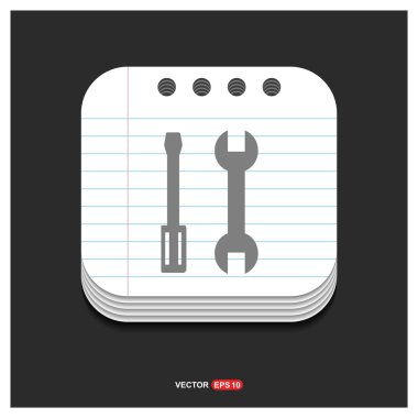 Onarım araçlar simgesi