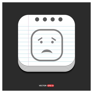 üzgün yüz smiley simgesi