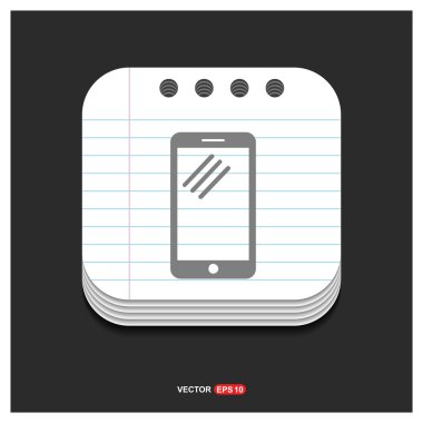 Modern smartphone simgesi