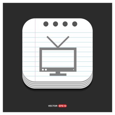 TV, televizyon simgesi