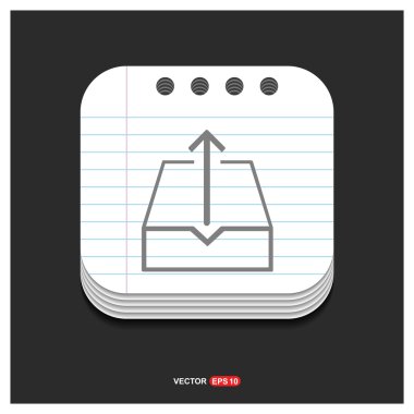 kutusu ile ok simgesi