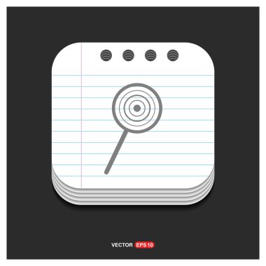 Büyüteç'i satırı simgesi