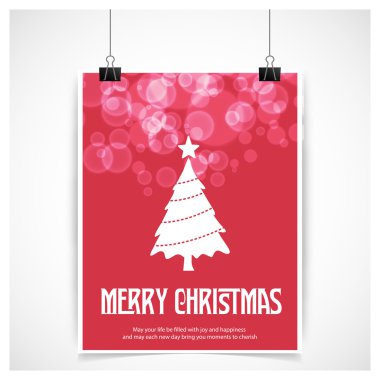 neşeli Noel kart köknar ağacı