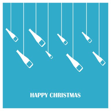 Şampanyalı Noel arkaplanı