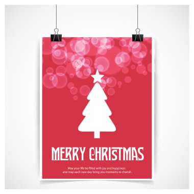 neşeli Noel kart köknar ağacı