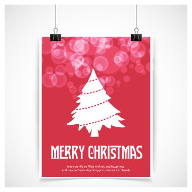 neşeli Noel kart köknar ağacı