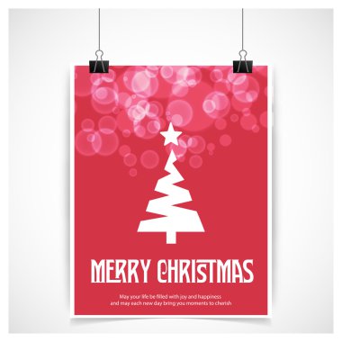neşeli Noel kart köknar ağacı