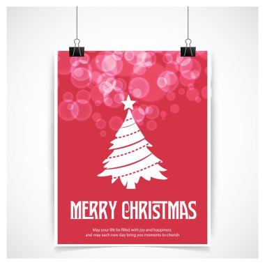 neşeli Noel kart köknar ağacı