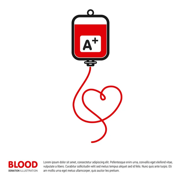 Donar Sangre Tipografía creativa Plantilla de diseño — Vector de stock