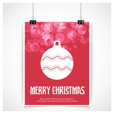 Noel top tebrik kartı.