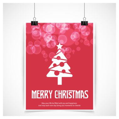 neşeli Noel kart köknar ağacı