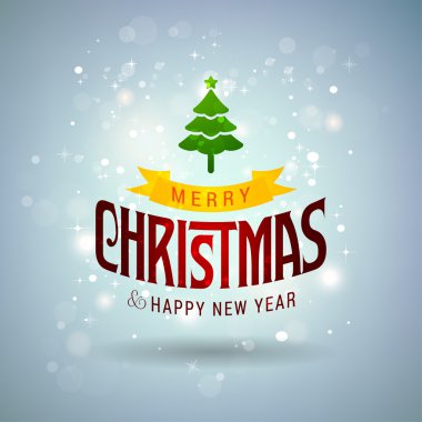 Noel arka plan görüntüleri kartı. Neşeli Noel ağacı