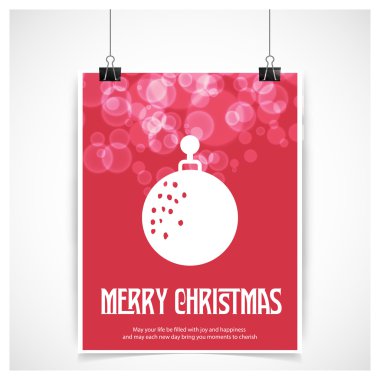 Noel top tebrik kartı.