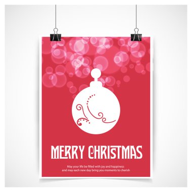 Noel top tebrik kartı.