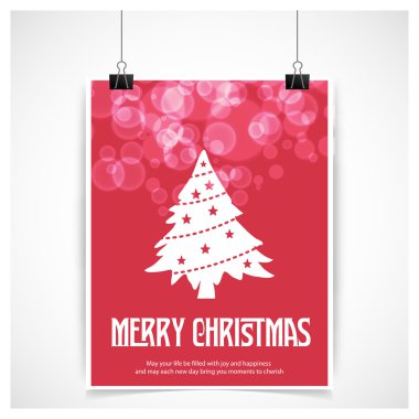 neşeli Noel kart köknar ağacı