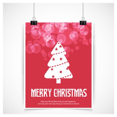 neşeli Noel kart köknar ağacı