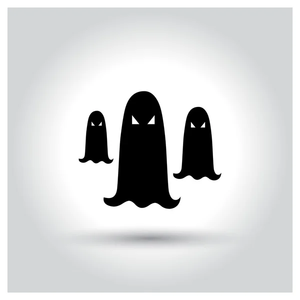 Cadılar Bayramı hayaletler simgesi — Stok Vektör