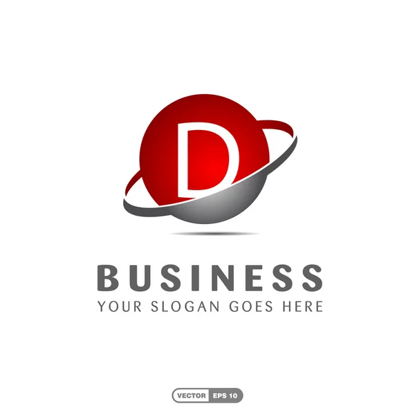 商业公司字母 D 标志 — 图库矢量图片