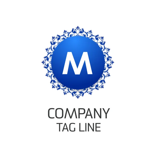 Şirket Logo Tasarım M harfinden — Stok Vektör