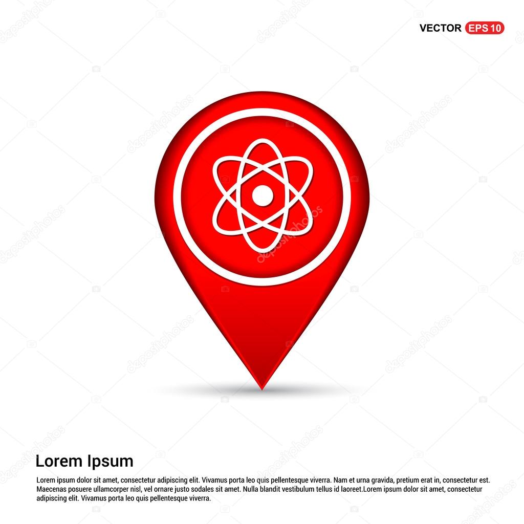 Science atom, molecule icon. vector illustration