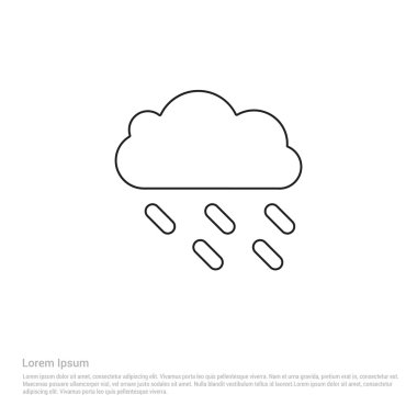 yağmur bulutu simgesi