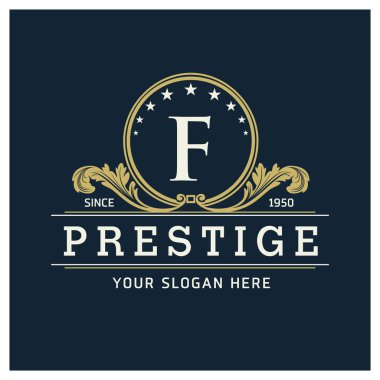 Company Logo Template with Letter F