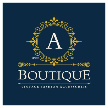 A harfi ile butik Logo Tasarım