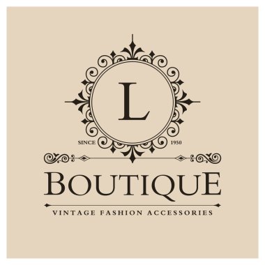 L harfi ile butik Logo Tasarım