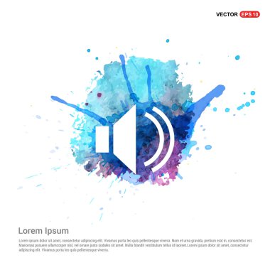 ses ayarı simgesi - soyut logo türü simgesi