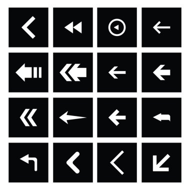 Sonraki ok simge seti