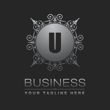 U harfi ile iş Logo tasarımı