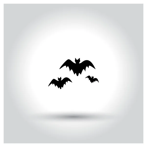 Icône chauves-souris Halloween — Image vectorielle